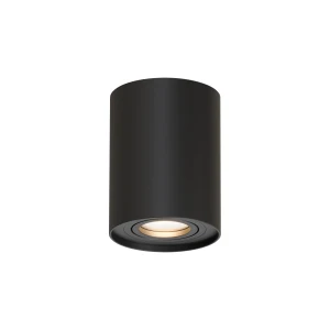 Lampka sufitowa Tubka Leila 1xGU10 czarna CL0101-BK