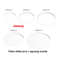 Plafon z regulacją koloru światła   MAQ 24W 3CCT Biały ML1661