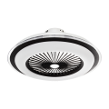 Lampa z wentylatorem ZEPHYR BLACK 48W LED+ PILOT ML0444 Lampowentylator
