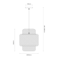 Lampa wisząca HESTIA 1xE27 bambus ML1808