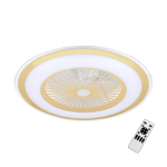 Lampa z wentylatorem ZEPHYR GOLD 48W LED+ PILOT ML1517  Lampowentylator 