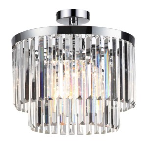 Plafon Vetro 4 srebrny 4xE14 lampa sufitowa LP-2910/4C CH 