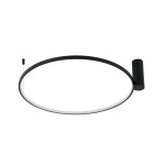 Plafon Ring S czarny LED CCT lampa sufitowa  LP-909/1C S BK CCT
