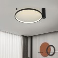 Plafon Ring S czarny LED CCT lampa sufitowa  LP-909/1C S BK CCT