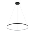 Lampa wisząca Ring 66 cm czarna LED CCT LP-909/1P M BK CCT