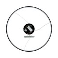 Lampa wisząca Ring 66 cm czarna LED CCT LP-909/1P M BK CCT