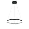 Lampa wisząca Ring 40 cm czarna LED CCT LP-909/1P S BK CCT