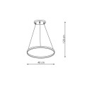 Lampa wisząca Ring 40 cm czarna LED CCT LP-909/1P S BK CCT