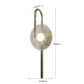 Kinkiet Plato transparentny LED CCT lampa na ścianę LP-0301/1W TR
