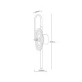 Kinkiet Plato transparentny LED CCT lampa na ścianę LP-0301/1W TR
