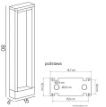 Lampa stojąca ogrodowa 80 cm Form YB19502 IP54