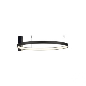 Lampa sufitowa, plafon led AGAR 2 obiegi 87 cm czarna 4000K 1342 