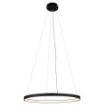 Lampa wisząca ring led Agari 2 obiegi 87cm czarna 3000K 5330 