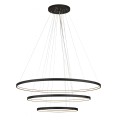 Lampa wisząca potrójny czarny ring led wewnętrzny Agari multi 117-87-57 CZ 3000K 5430 