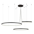 Lampa wisząca potrójny czarny ring led wewnętrzny Agari multi 117-87-57 CZ 3000K 5430 