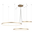 Lampa wisząca potrójny złoty ring led wewnętrzny Agari multi 117-87-57 ZŁ mat 3000K 5420 