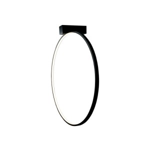 Lampa ścienna led ring kinkiet Agaro K 57cm czarny 1 obieg 3000K 4300 