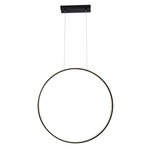 Lampa wisząca czarny ring led AGARO Z 87 CZ 4000K 5312 