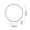 Lampa ogrodowa IP44 stojąca led 22W 3000K ABIRA Garden 9912 