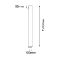 Lampa do ogrodu led 22W 3000K kinkiet 150 cm HIKONE Garden 9925