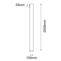 Lampa do ogrodu led 22W 3000K kinkiet 200 cm HIKONE Garden 9927