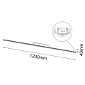 Lampa sufitowa do holu 12W 4000K 120 cm plafon Slim C biała 1292