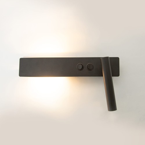 Lampa nad łóżko HOTEL MOOD kinkiet z włącznikami D czarny 41368 Lampa nad łóżko HOTEL MOOD kinkiet z włącznikami D czarny 41368