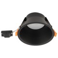 Lampa punktowa podtynkowa UNO L czarna do zabudowy  10845 Nowodvorski