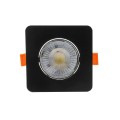 Ruchome kwadratowe oczko podtynkowe Plus czarne LED CCT LP-1506/1RS BK Square