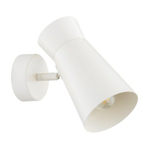 Lampa ścienna kinkiet, nowoczesny reflektor, stal kremowa biel E14 LORD 8762