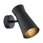 Argon Lampa kinkiet, nowoczesny reflektor, stal czarna E14 LORD 8763