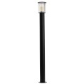 Argon Wysoka czarna aluminiowa lampa ogrodowa szkło ryflowane NORFOLK 8750 IP44 