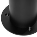 Argon Wysoka czarna aluminiowa lampa ogrodowa szkło ryflowane NORFOLK 8750 IP44 