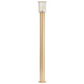 Argon Wysoka złota aluminiowa lampa ogrodowa E27 szkło ryflowane NORFOLK 8754 IP44 