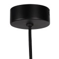 Argon Ogrodowa lampa wisząca aluminium szkło ryflowane idealna nad taras czarna NORFOLK 8751