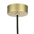 Argon Ogrodowa lampa wisząca aluminium szkło ryflowane idealna nad taras złota NORFOLK 8755 