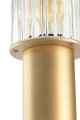 Argon Złota aluminiowa lampa ogrodowa słupek ze szkłem ryflowanym klasyczny styl NORFOLK 8753 IP44