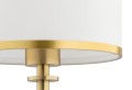 Argon Lampa stołowa do salonu złota z eleganckim abażurem glamour mosiądz ABBANO 8029