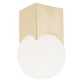 ARGON złota lampa sufitowa klosz biała kulka AUSTIN 4712