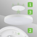 Plafon LED 36W okrągły biały Lampa sufitowa 3 barwy światła 40cm IP54 