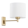 Lampa ścienna złoty kinkiet z regulacją położenia idealny nad łóżko lub do salonu DOLCE 8370