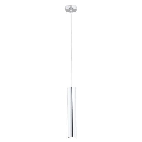 ARGON stalowa lampa wisząca chrom tuba GU10 styl glamour GOMERA 3628