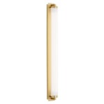 ARGON kinkiet ryflowane szkło LED, złoty lity mosiądz idealny do salonu łazienki HAMPTON 8622