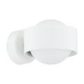 ARGON lampa pojedynczy kinkiet okrągły na żarówkę biały MASSIMO PLUS 8057