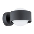 ARGON lampa scienna, pojedynczy kinkiet okrągły na żarówkę czarny MASSIMO PLUS 8059