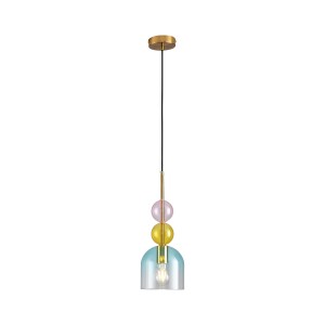 Lampa wisząca 1XE27 PASTELLO BLUE kolorowa 15 cmST-DN345A