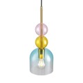Lampa wisząca 1XE27 PASTELLO BLUE kolorowa 15 cmST-DN345A