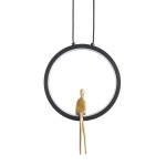 STEP INTO DESIGN Lampa wisząca AMICI led czarno złota 27 cm ST-D7774 black