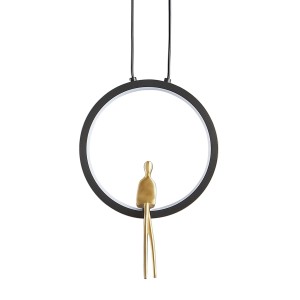 STEP INTO DESIGN Lampa wisząca AMICI led czarno złota 27 cm ST-D7774 black