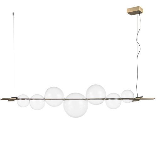 STEP INTO DESIGN Lampa wisząca AMORE LED złota 153 cm do salonu ST-8869P-L